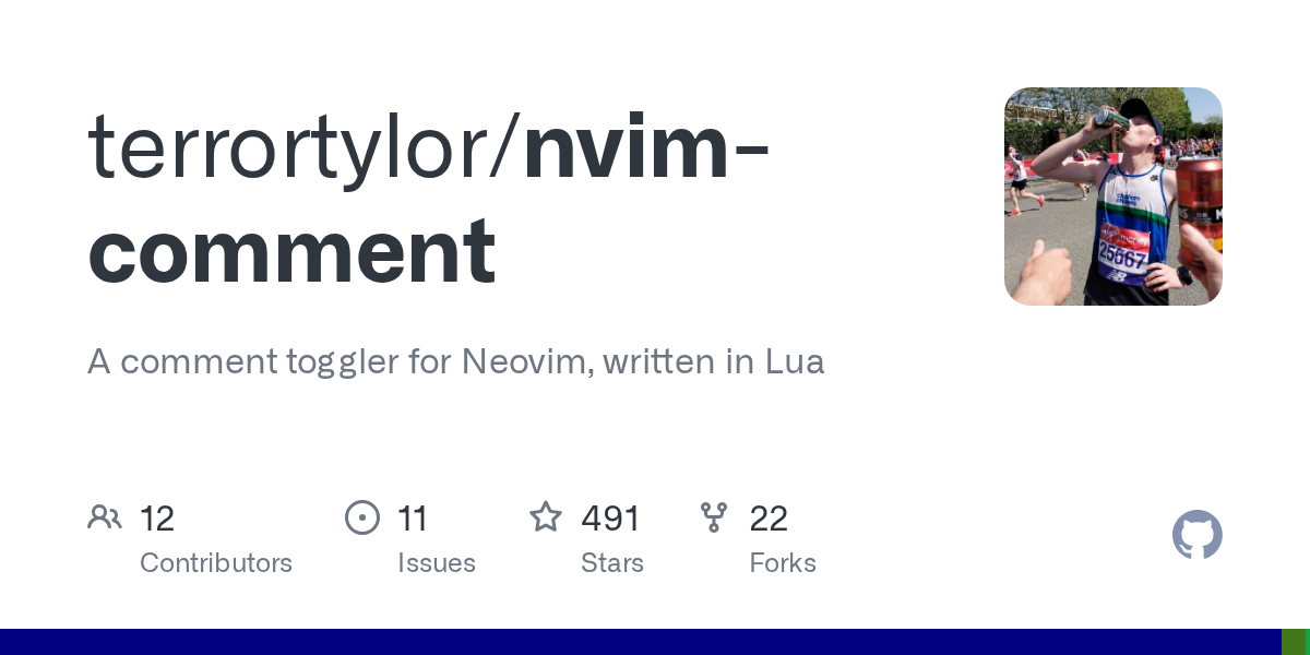 GitHub - terrortylor/nvim-comment: A comment toggler for Neovim, written in Lua