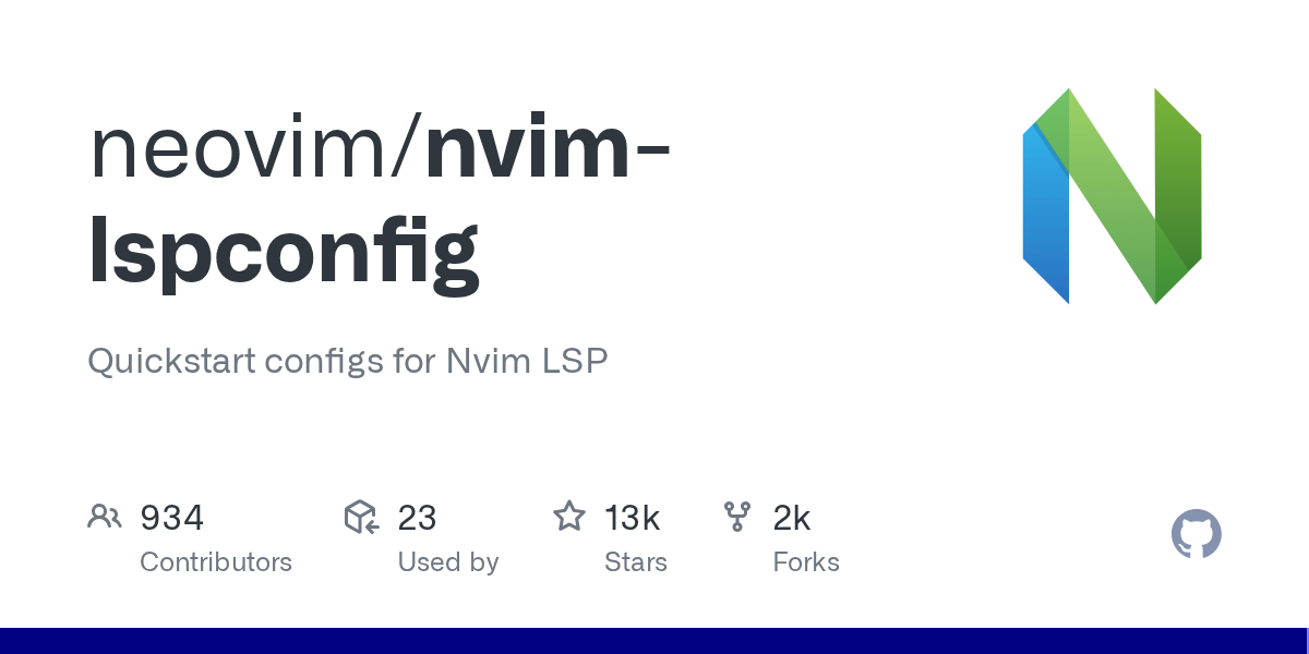 Quickstart configs for Nvim LSP. Contribute to neovim/nvim-lspconfig development by creating an account on GitHub.